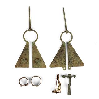 Grp: 6 Ancient Jewelry Pieces Roman