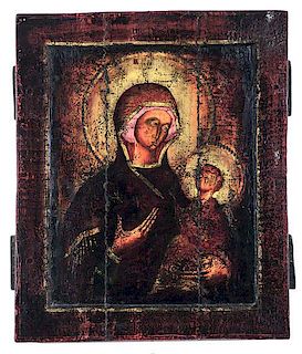 Pair of Early Greek Icons 