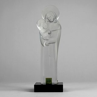 Lalique Madonna & Child (Vierge a L'enfant) Crystal Statuary
