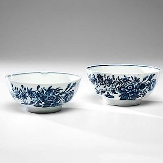 Worcester Soft Paste Porcelain Bowls 