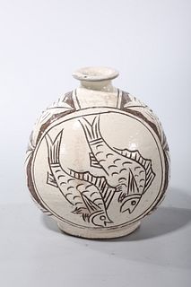 Korean White Glazed Ceramic Vessel