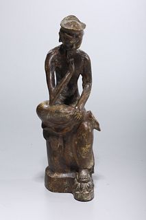 Korean Bronze Seated Figure