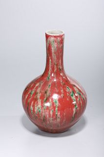 Chinese Glazed Porcelain Bottle Vase