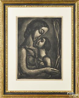 Georges Rouault (French 1871-1958), aquatint from Miserere, titled Serait si Doux D'aimer