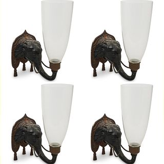 Billy Baldwin Decorative Elephant Sconces