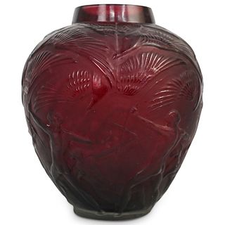After Rene Lalique "Archers" Glass Vase
