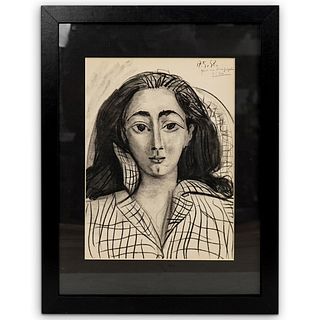 Pablo Picasso (Spanish, 1881-1973) "Jacqueline" Lithograph
