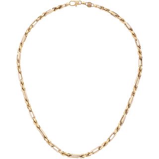 NECKLACE IN 14K YELLOW GOLD Weight: 87.0 g. Length: 24.2" (61.5 cm)