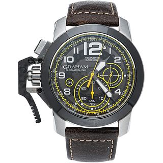 GRAHAM CHRONOFIGHTER OVERSIZE WATCH IN STEEL REF. NM-2CCAC-0 Movement: automatic