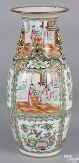 Chinese export porcelain famille rose vase, late 19th c., 17 3/4'' h.