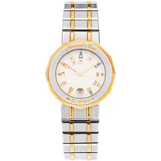 CORUM ADMIRAL'S CUP LADY WATCH IN STEEL AND 18K YELLOW GOLD REF. 39.610.21 V-52  Movement: quartz