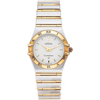OMEGA CONSTELLATION LADY WATCH IN STEEL AND 18K YELLOW GOLD Movement: quartz (no battery).