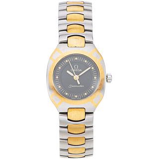 OMEGA SEAMASTER POLARIS LADY WATCH IN STEEL AND 18K YELLOW GOLD  Movement: quartz