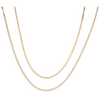NECKLACE AND CHOKER IN 14K YELLOW GOLD Weight: 11.4 g