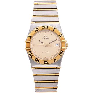 OMEGA CONSTELLATION WATCH IN STEEL AND 18K YELLOW GOLD REF. 396 1070  Movement: quartz