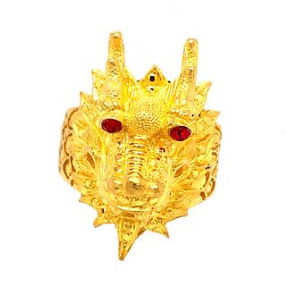 22k Gold Chinese Dragon Ring