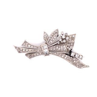 Art Deco Platinum Diamond Bouquet Pedant/BroochÊ