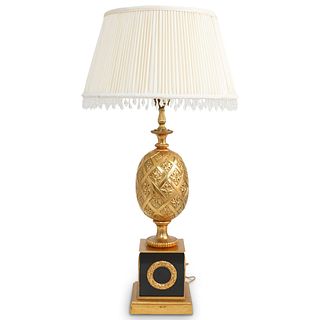 Possibly Maison Charles Gilt Bronze Pineapple Lamp