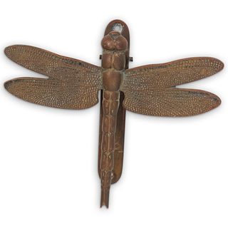 Vintage Dragonfly Bronze Door Knocker
