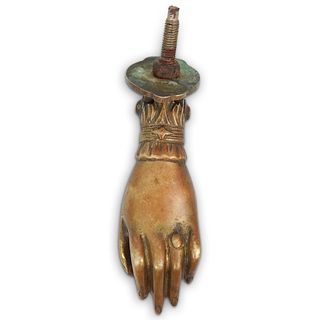 Antique Bronze Hand Door Knocker