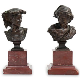 Pair Of Jean-Baptiste Carpeaux (French,1827 - 1875) Bronze