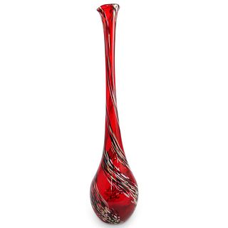 Murano Glass Long Neck Vase
