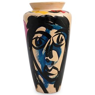 Peter Keil (German, b. 1942) Painted Ceramic Vase