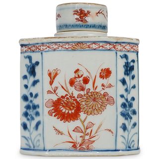Chinese Imari Porcelain Tea Caddy