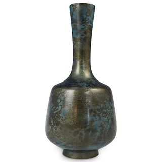 Japanese Mid Century Patinated Bronze Vase