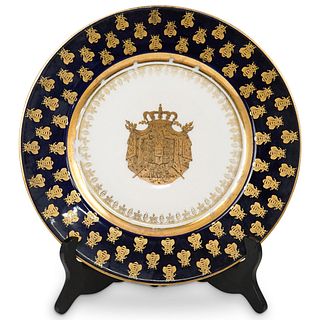 Antique Sevres Napoleonic Porcelain Cabinet Plate