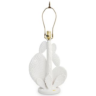 White Porcelain Cactus Lamp