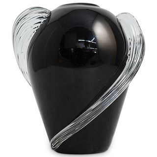 Black Frosted Glass Vase
