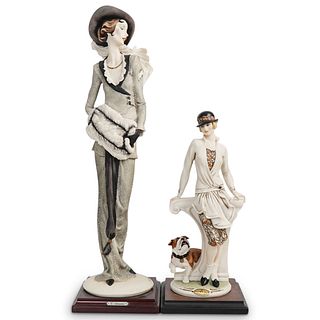 (2 Pc) G. Armani Porcelain Figurine Set