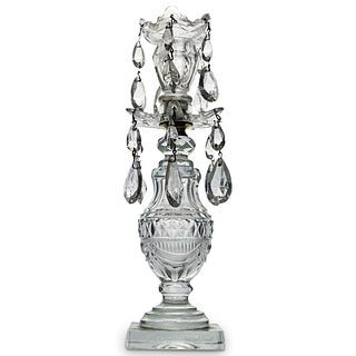 19th Cent. Cut Crystal English Candlestick