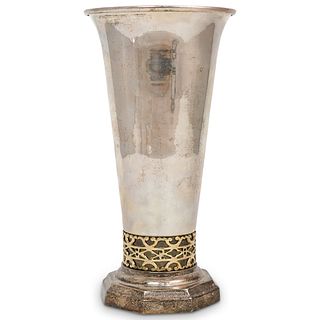 Antique French Silver Plated Vase