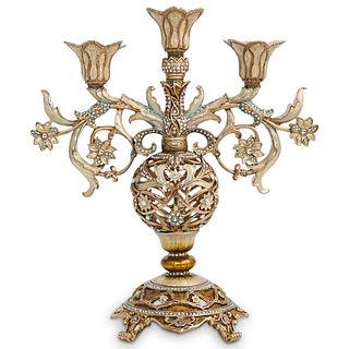 Cosmo Collection Enameled Candelabra