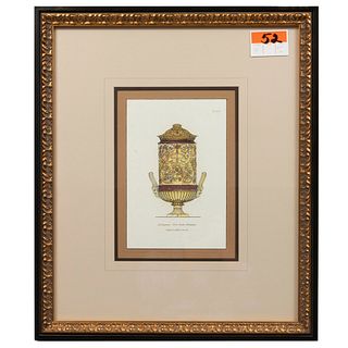 H. Moses. A Gnerary Urn, from Piranesi. Impresión facsimilar. Londres. Siglo XX. De la serie A Collection of Antique Vases...
