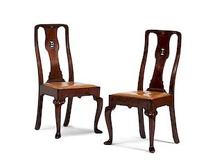 Irish Queen Anne Side Chairs 
