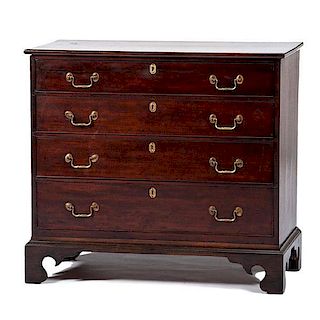 Georgian Chippendale Four Drawer Chest 