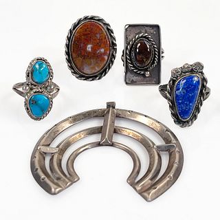 Collection of Multi-Stone, Silver Jewelry
