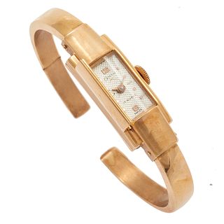 Onsa 18k Rose Gold Hidden Watch Bracelet