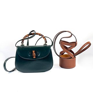 Gucci Leather Handbag and Bottle Holder