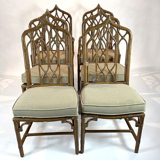 McGuire Gothic/Cathedral Rattan Chairs