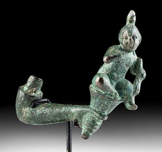 Romano-Egyptian Bronze Arm w/ Harpocrates