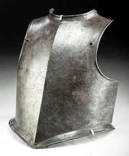 18th C. French Iron Front Plate (from Cuirass)