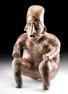 Published Jalisco Pottery Seated Male Figure
