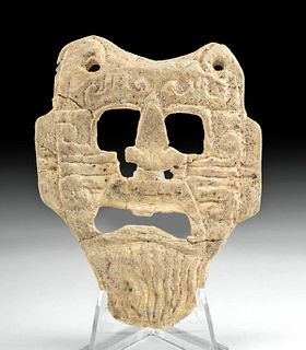 Mixtec Bone Face Maskette Pendant