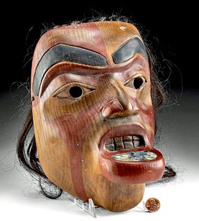 Contemporary Signed Tlingit Wood Mask - Rich LaValle