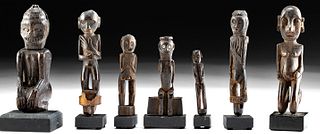 19th C. Indonesian Dayak Wood Guardian Figures (7)