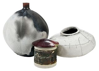 Three Contemporary American Art Pottery Vessels 